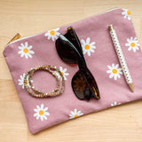 Everyday Pouch - Mauve Daisy