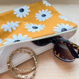 Everyday  Pouch - Mustard Daisy