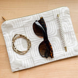 Everyday Pouch - Greige Geo