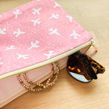 Everyday Pouch - Pink Doodling Jets