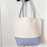 Around Town Tote - Blue Stripe