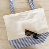 Around Town Tote - Blue Stripe