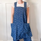 Criss Cross Apron - Denim Daisy
