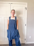 Criss Cross Apron - Denim Daisy