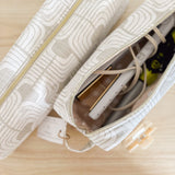 Hair Tool Bag - Greige Geo