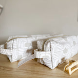 Hair Tool Bag - Greige Geo