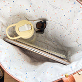 Woven Checkered Tote Bag