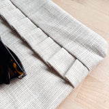 Ruffle Pouch - Textured Linen