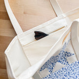 Quilt Block Tote -  Blue Floral