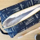 Cube Bag - Navy Lines