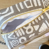 Cube Bag - Gray Doodles