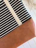Saturday Stripe Tote Bag (No Zipper)