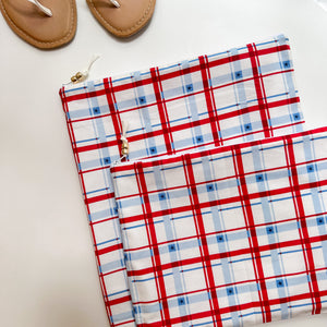 Patriotic Plaid Wet Bag