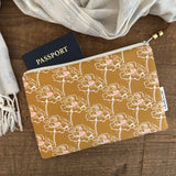 Zip Pouch - Copenhagen Mustard Vintage Floral