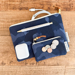 Regular Travel Pouch - Navy Camo