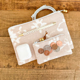 Zip Pouch - Blush Whimsical Floral