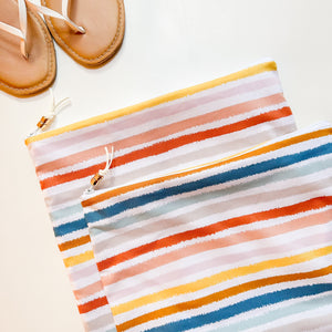 Wonky Rainbow Stripe Wet Bag