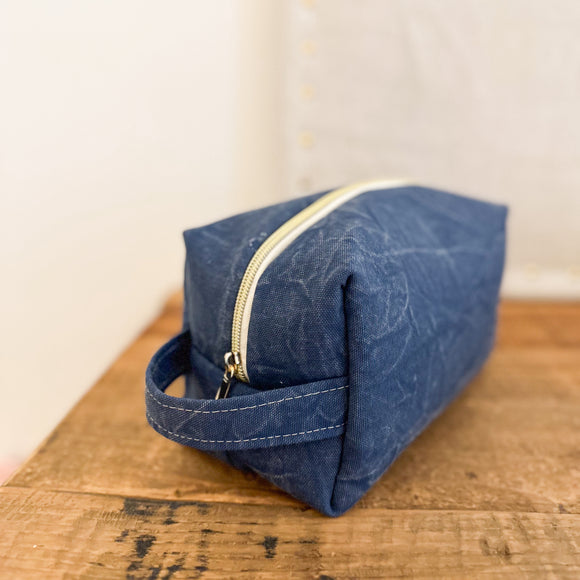 Cube Bag - Navy Crushed Canvas