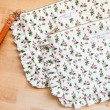 Ruffle Pouch - Vintage Laura Ashley Floral