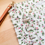 Ruffle Pouch - Vintage Laura Ashley Floral