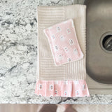 Towel & Sponge Set - Pink Ghosts