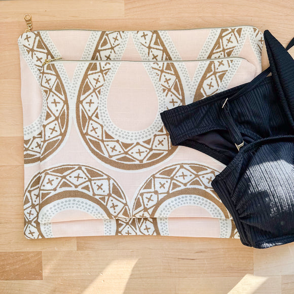 Wet Bag - Peach Swirls