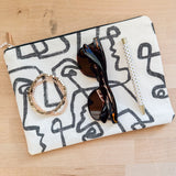 Everyday Pouch - Abstract Faces
