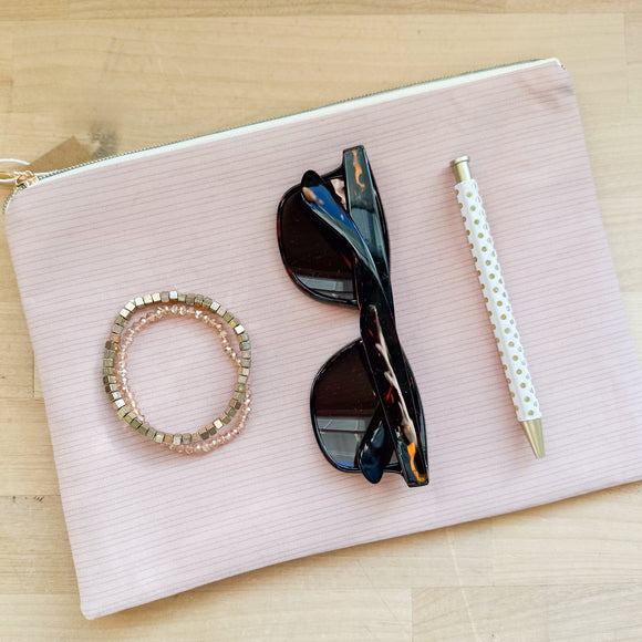 Everyday Pouch - Blush Stripe