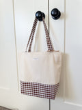 Around Town Tote - Brown Gingham