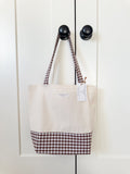 Around Town Tote - Brown Gingham