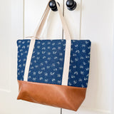 Tote Bag - Denim Floral