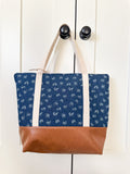Tote Bag - Denim Floral
