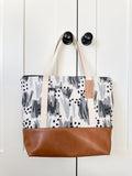 Tote Bag - Abstract Black & Grey