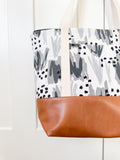 Tote Bag - Abstract Black & Grey