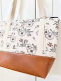 Tote Bag - Natural Floral