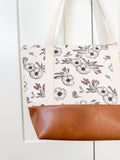 Tote Bag - Natural Floral