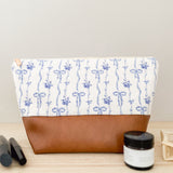 Make Up Bag - Blue Bows