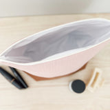 Make Up Bag - Blush Stripes