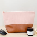Make Up Bag - Blush Stripes