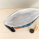 Make Up Bag - Denim Daisy