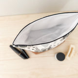 Make Up Bag - Abstract Black & Grey