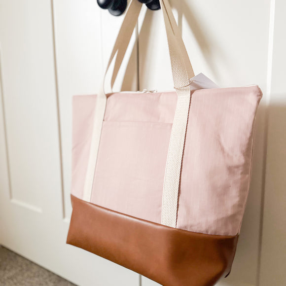 Tote Bag - Blush Stripe