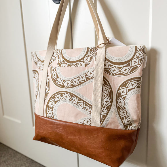 Tote Bag - Peach Swirl