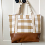 Tote Bag - Rusty Gingham