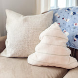 Handmade Christmas Tree Pillow - Green Stripe