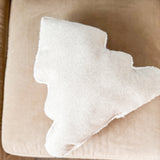 Handmade Christmas Tree Pillow - Oatmeal Felt