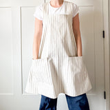 Criss Cross Apron - Black Stripe