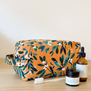 Cube Bag - Hazel sprigs + flowers