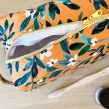 Cube Bag - Hazel sprigs + flowers