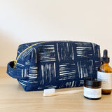 Cube Bag - Navy Lines